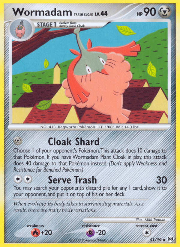 Wormadam Trash Cloak Arceus card