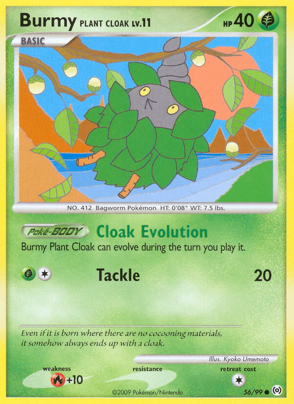 Burmy Plant Cloak Arceus card