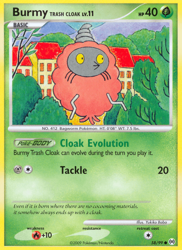Burmy Trash Cloak Arceus card