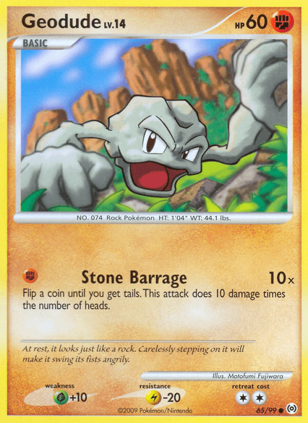 Geodude Arceus card