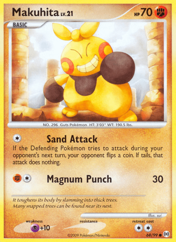 Makuhita Arceus card