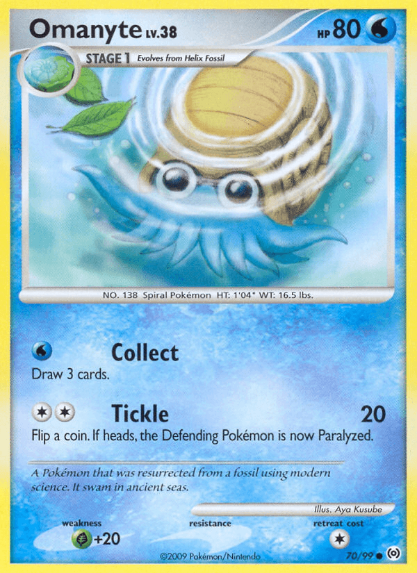 Omanyte Arceus card