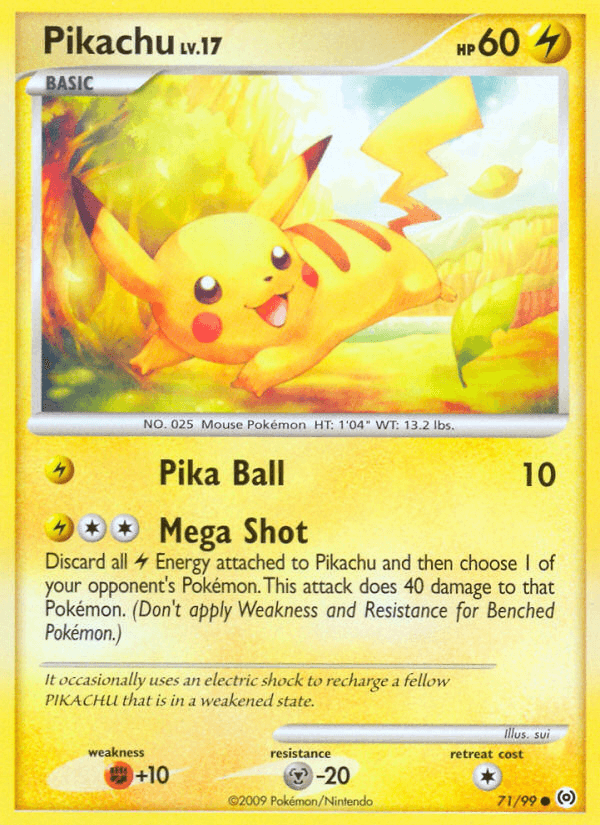 Pikachu Arceus card