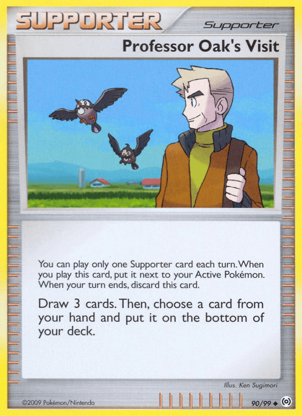 Professor Oak's Visit Arceus card