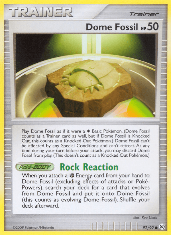 Dome Fossil Arceus card