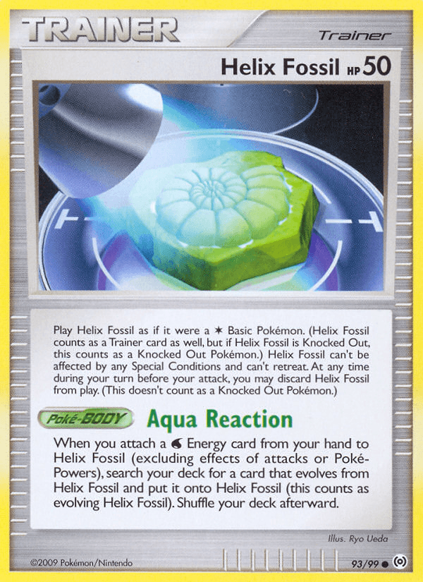 Helix Fossil Arceus card