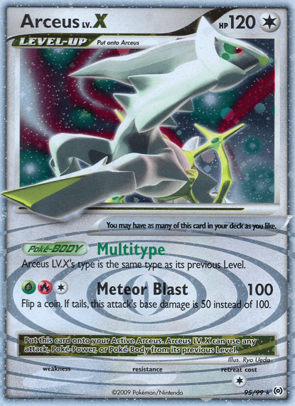 Arceus LV.X Arceus card