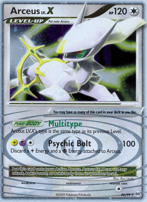 Arceus LV.X Arceus card