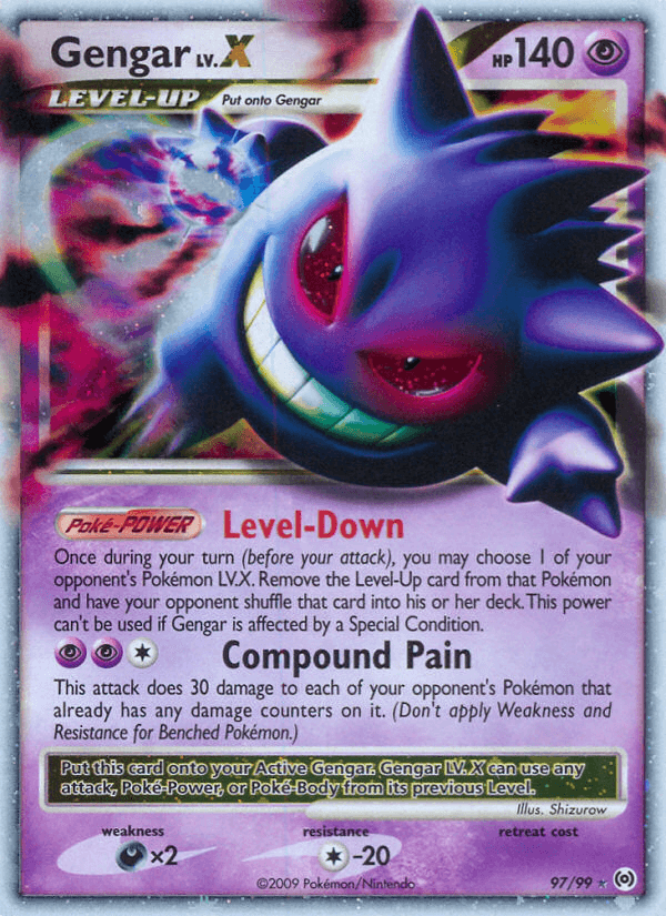 Gengar LV.X Arceus card