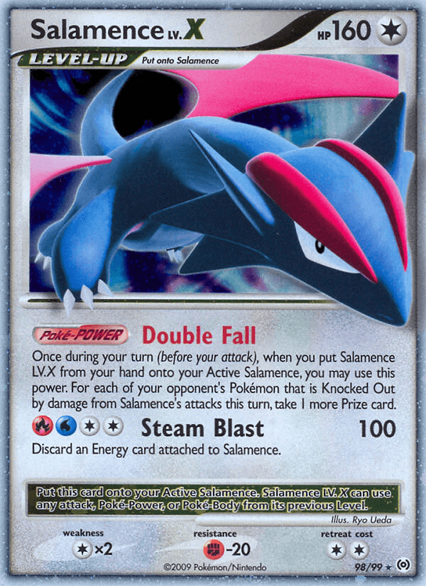 Salamence LV.X Arceus card