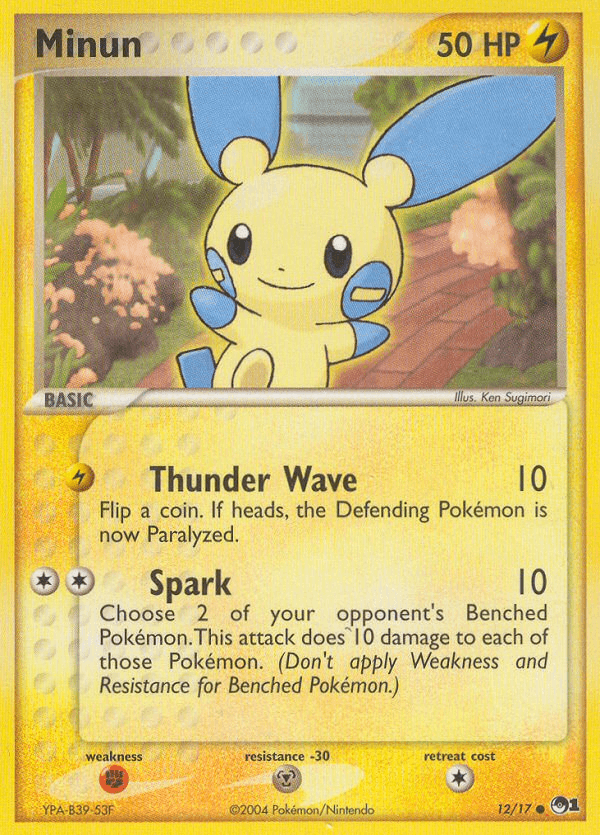 Minun POP Series 1 card