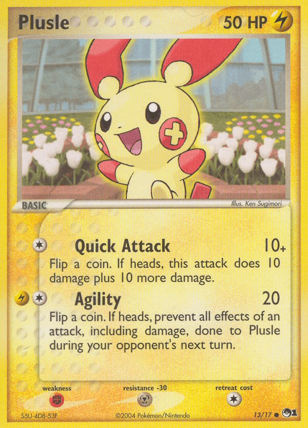 Plusle POP Series 1 card