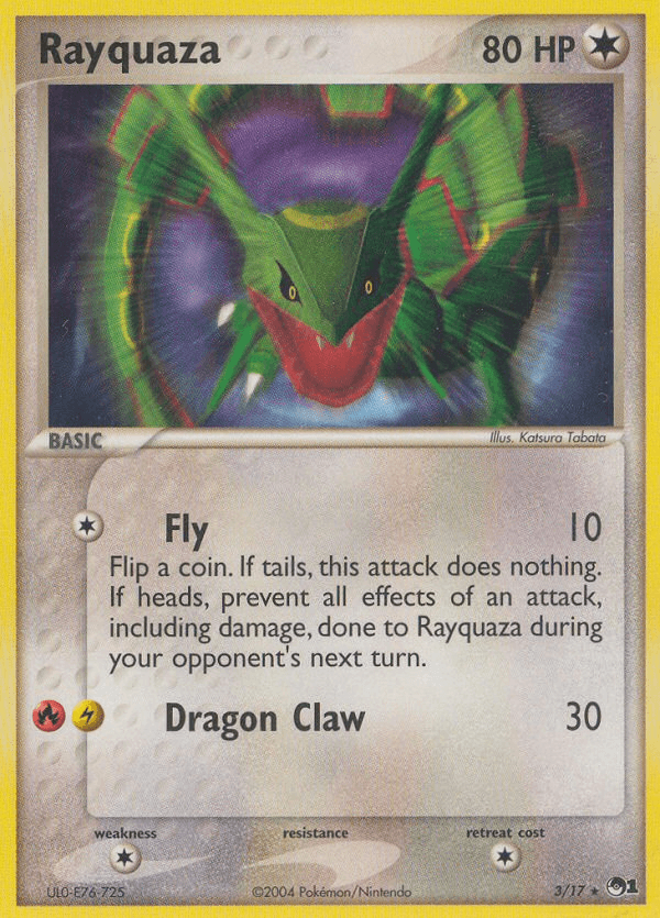 Rayquaza POP Series 1 card