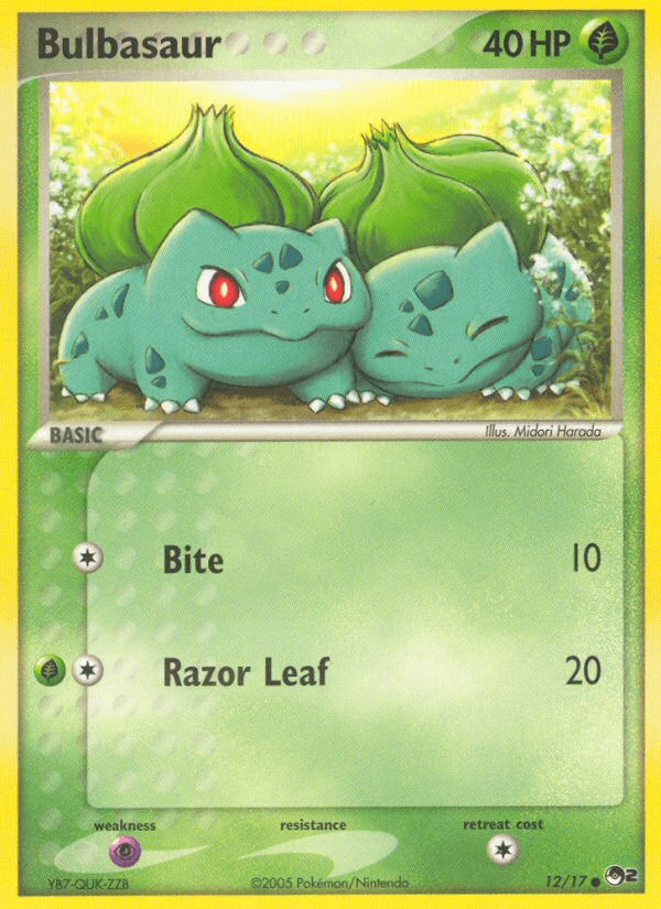 Bulbasaur POP Series 2 card