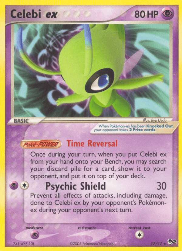 Celebi ex POP Series 2 card