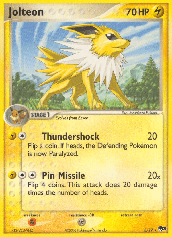 Jolteon POP Series 3 card
