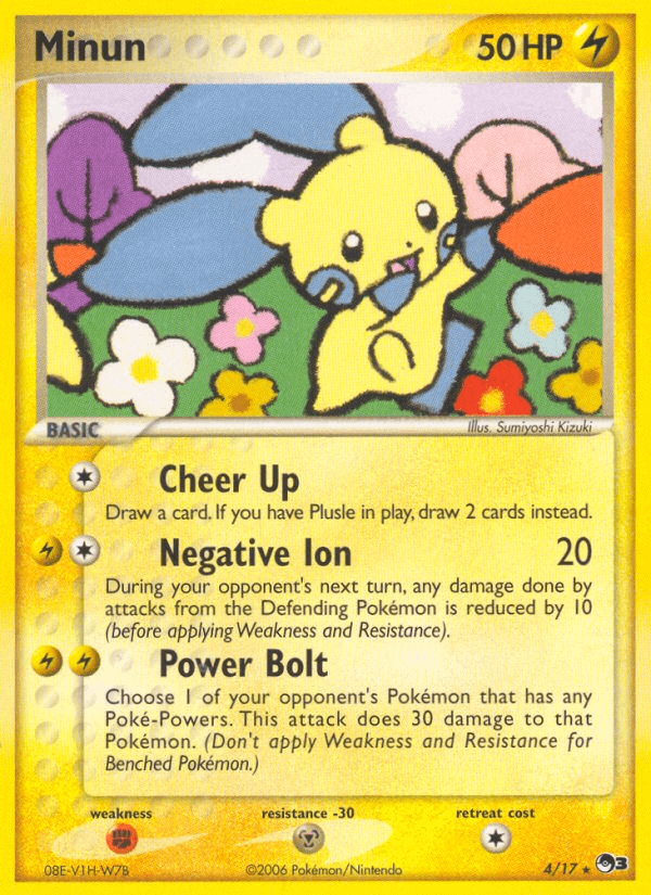 Minun POP Series 3 card