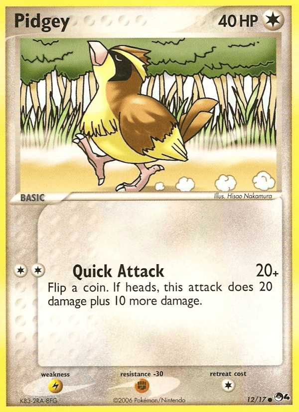 Pidgey POP Series 4 card