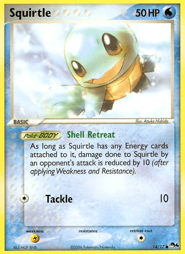 Squirtle POP Series 4 card