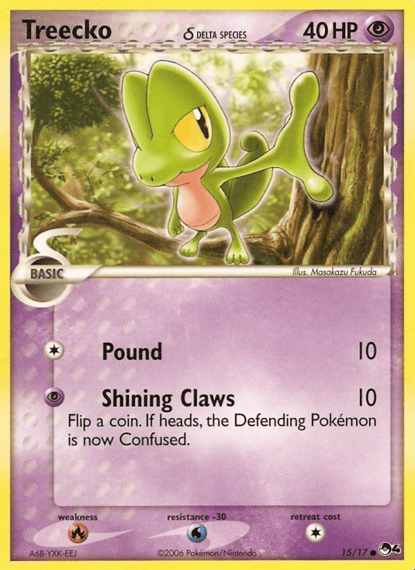 Treecko δ POP Series 4 card