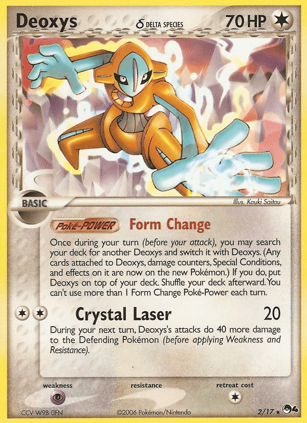 Deoxys δ POP Series 4 card