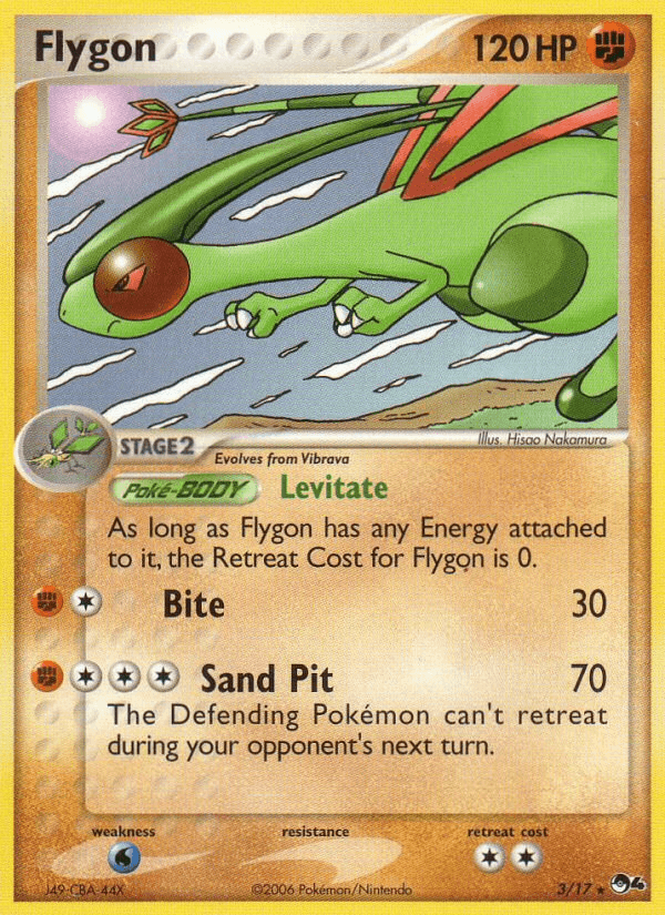 Flygon POP Series 4 card