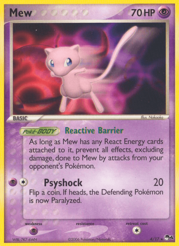 Mew POP Series 4 card