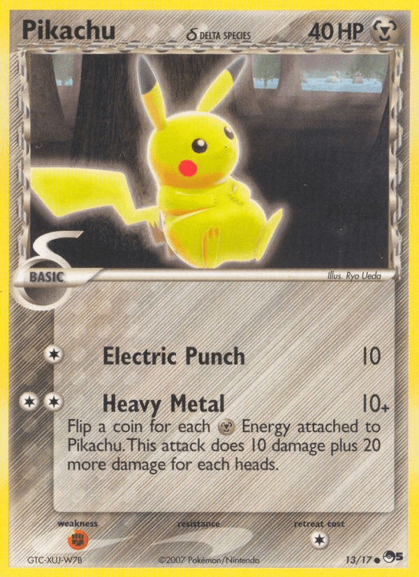 Pikachu δ POP Series 5 card