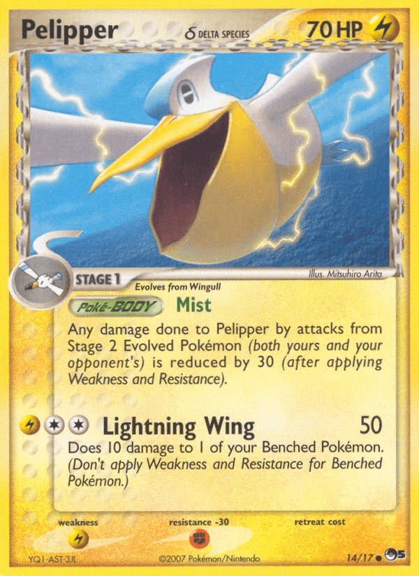 Pelipper δ POP Series 5 card