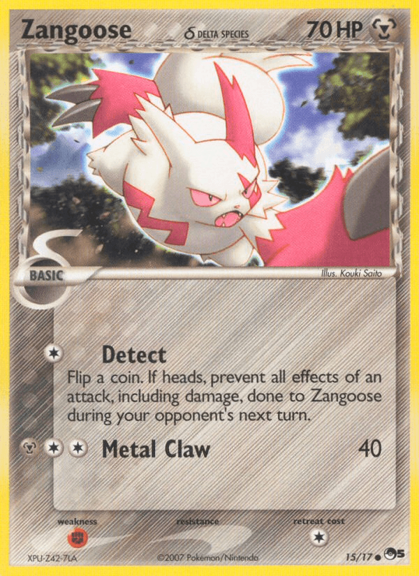 Zangoose δ POP Series 5 card