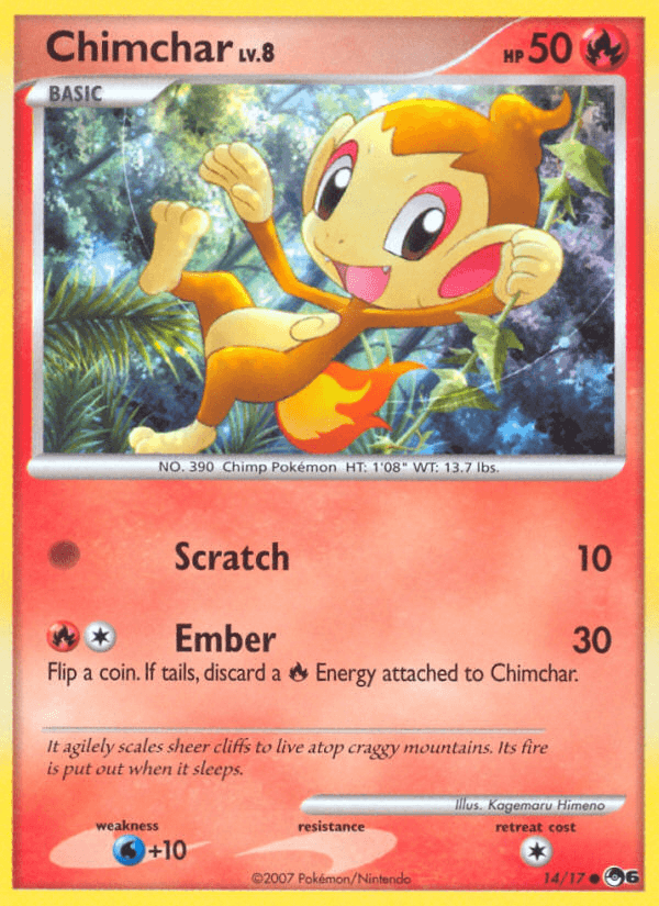 Chimchar POP Series 6 card