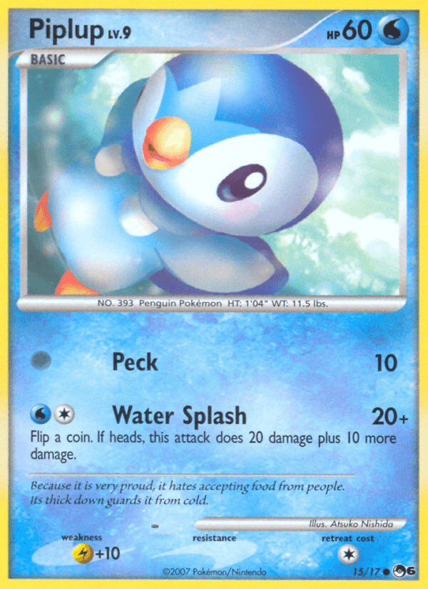 Piplup POP Series 6 card