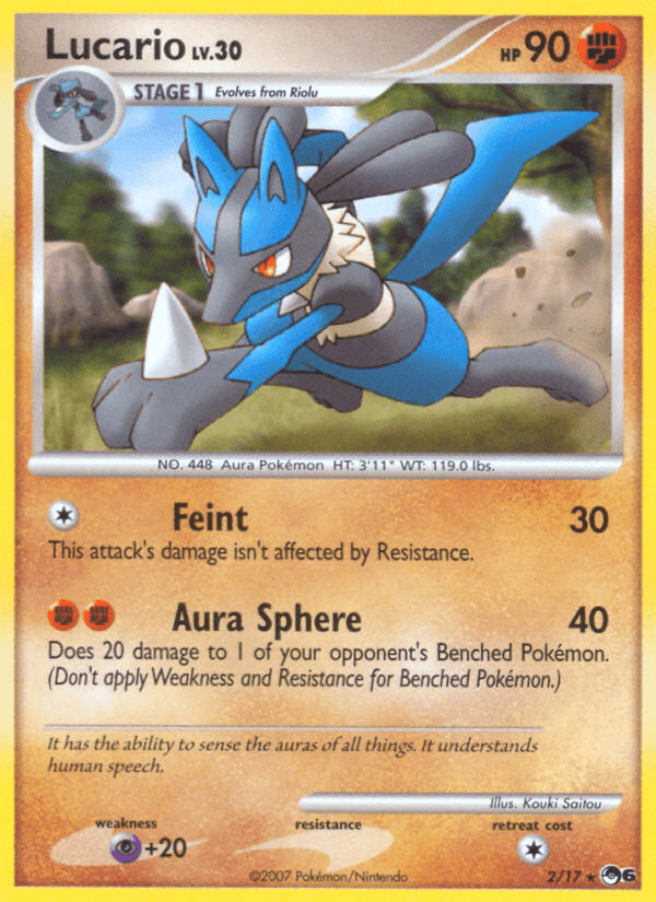 Lucario POP Series 6 card