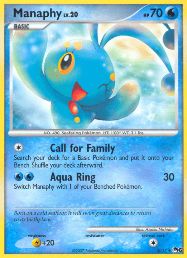 Manaphy POP Series 6 card