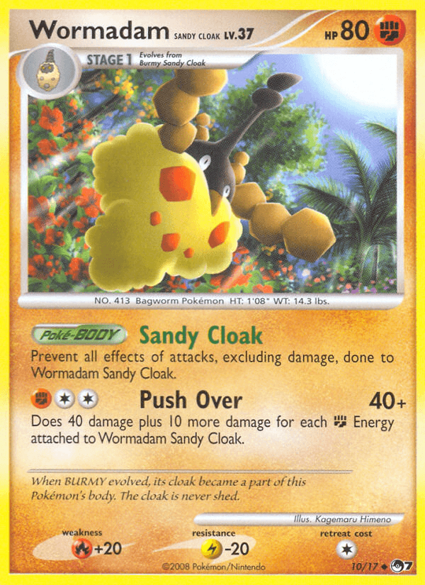 Wormadam Sandy Cloak POP Series 7 card