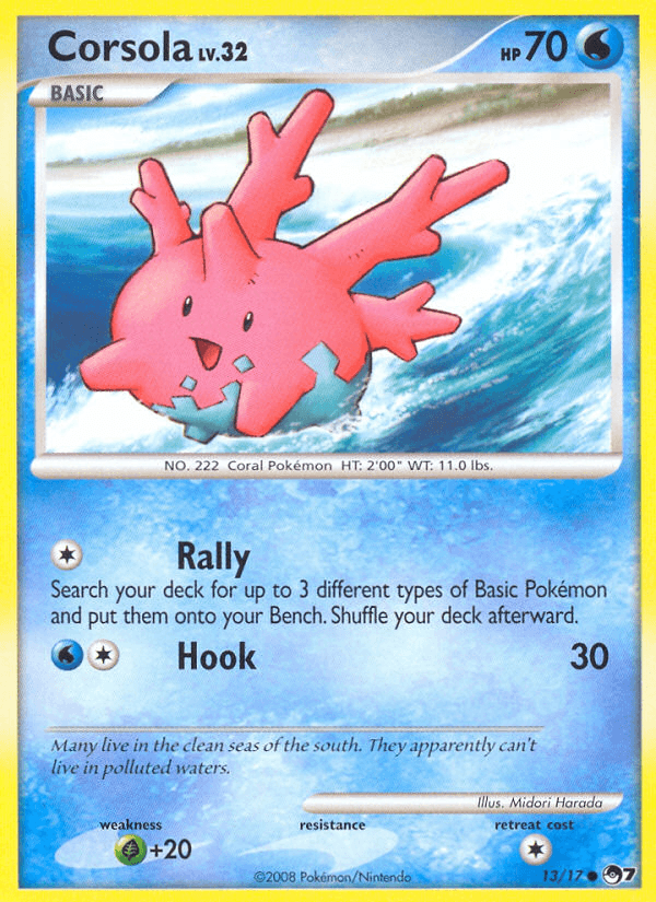 Corsola POP Series 7 card