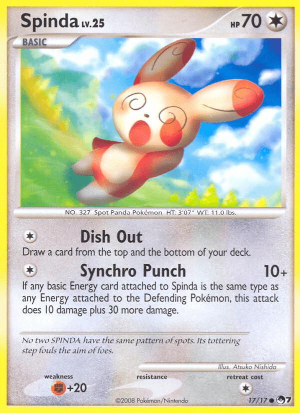 Spinda POP Series 7 card