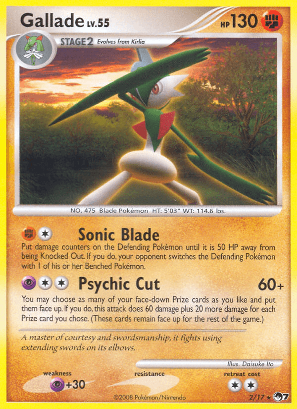 Gallade POP Series 7 card