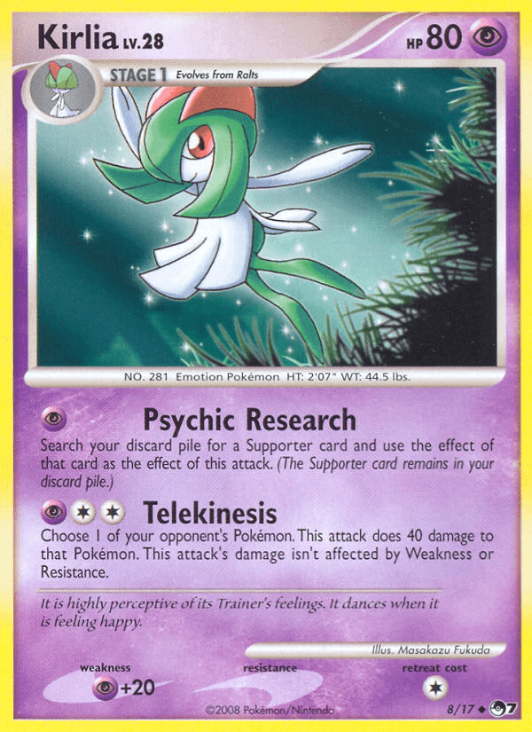 Kirlia POP Series 7 card