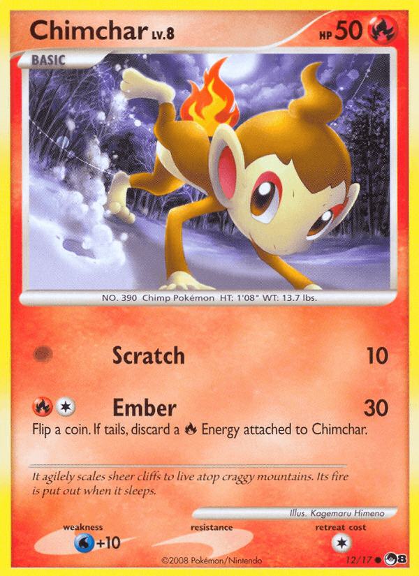 Chimchar POP Series 8 card