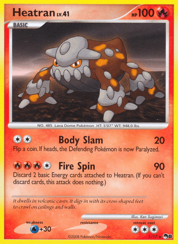 Heatran POP Series 8 card