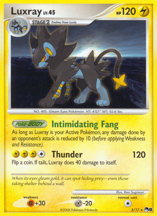 Luxray POP Series 8 card