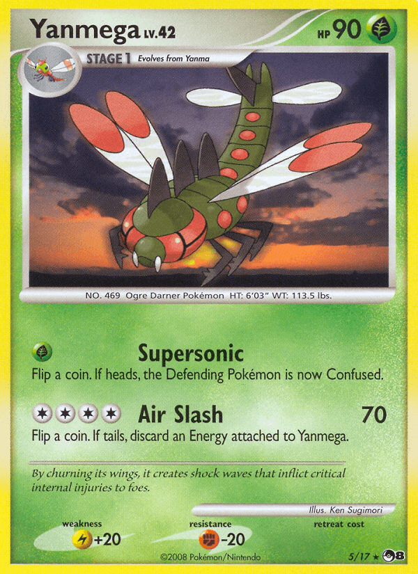 Yanmega POP Series 8 card