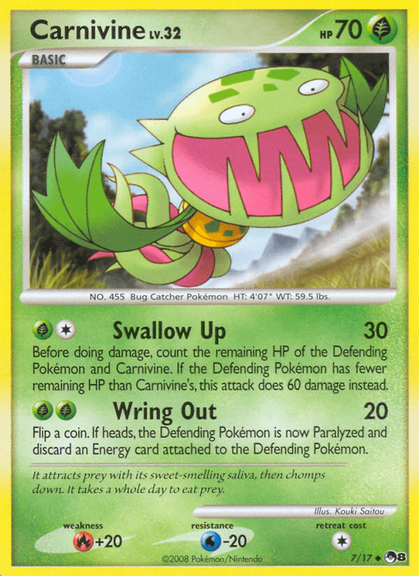 Carnivine POP Series 8 card