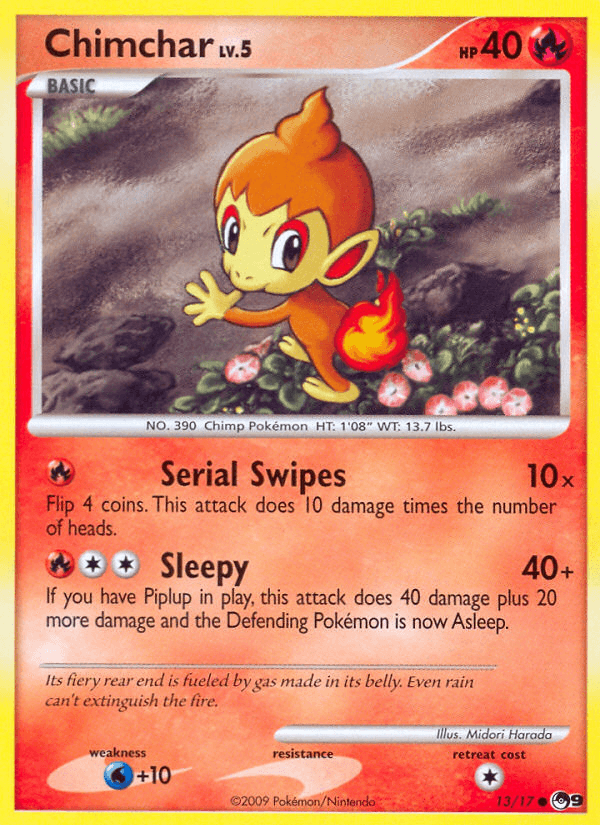 Chimchar POP Series 9 card