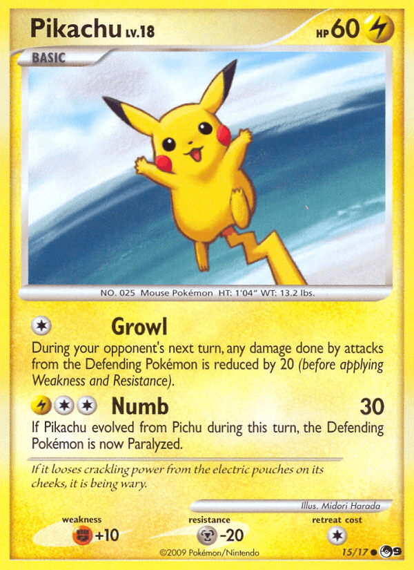 Pikachu POP Series 9 card