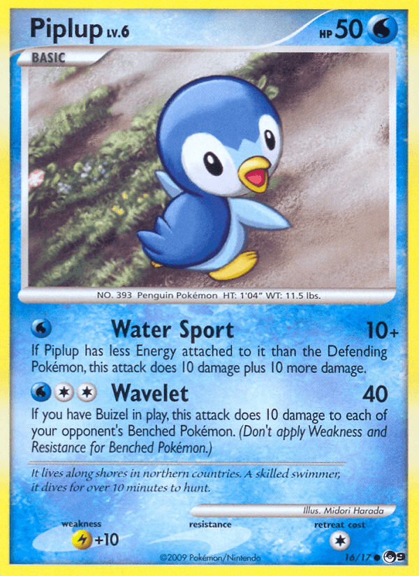 Piplup POP Series 9 card