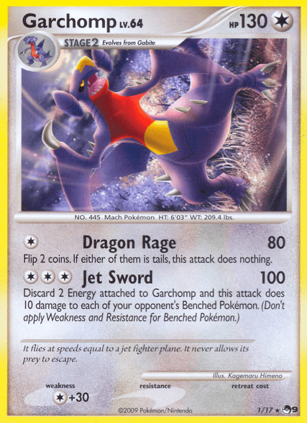 Garchomp POP Series 9 card
