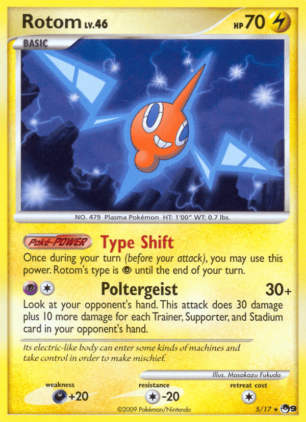 Rotom POP Series 9 card