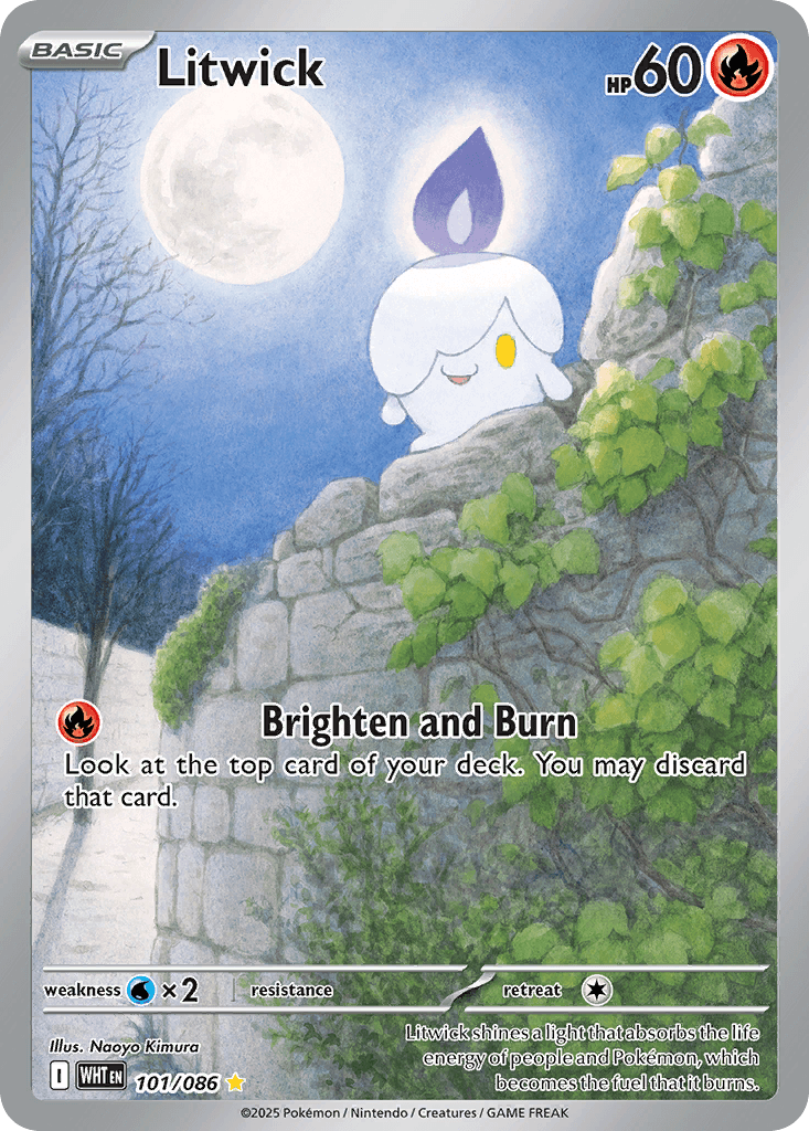 Litwick 寶可夢 card
